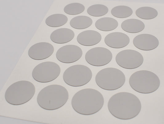 Tece Self Adhesive Screw Hole Cover Caps 20mm - 24 Caps - Light Grey (U708 ST9)