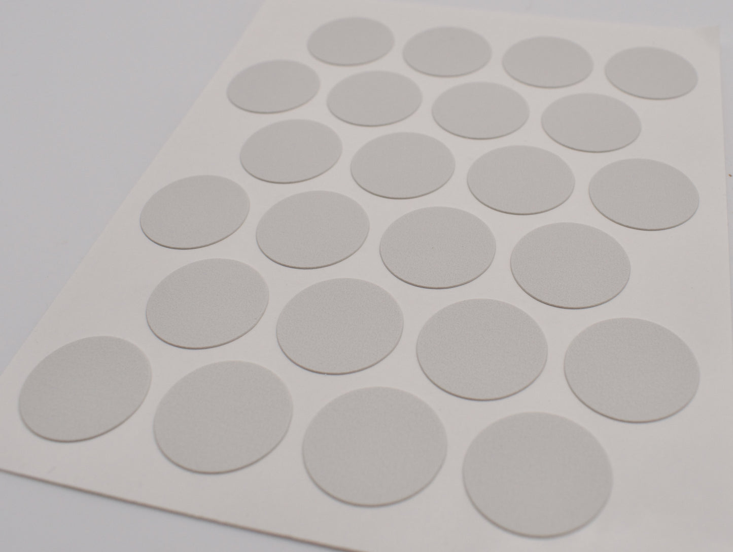 Tece Self Adhesive Screw Hole Cover Caps 20mm - 24 Caps - White Grey (U775 ST9)