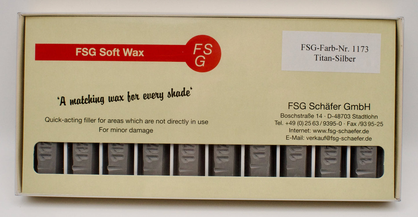 FSG Soft Wax Wood Furniture Repair Stick - Titanium Silver (K523 PE)