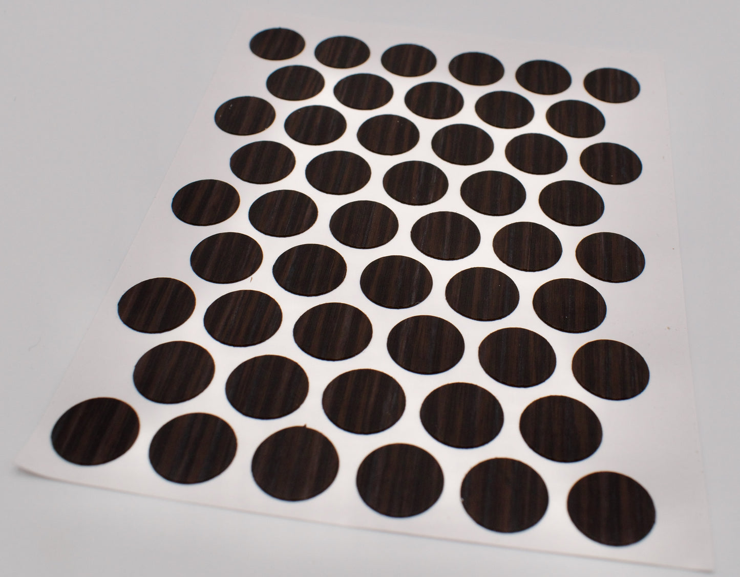 Tece Self Adhesive Screw Hole Cover Caps 14mm - 50 Caps - Truffle Brown Avola (H1478 ST22)