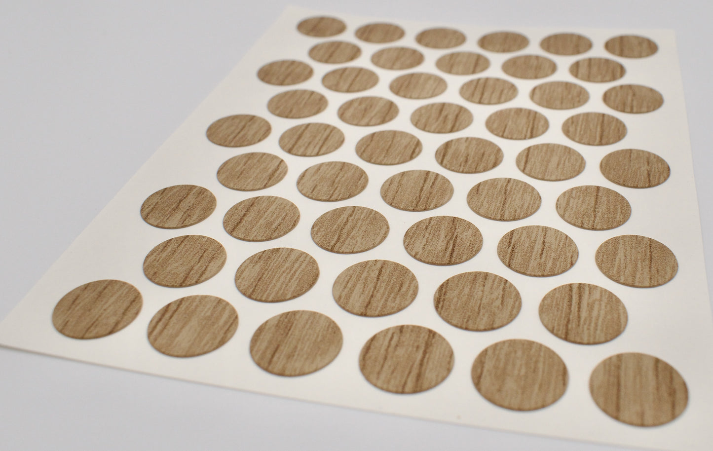 Tece Self Adhesive Screw Hole Cover Caps 14mm - 50 Caps - Natural Nebraska Oak (H3331 ST10)