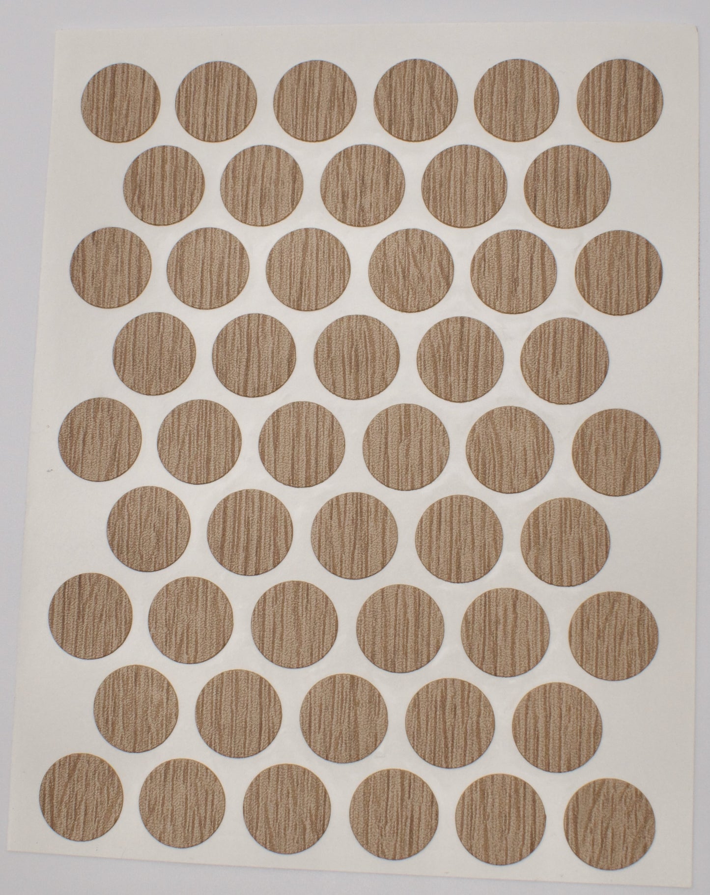 Tece Self Adhesive Screw Hole Cover Caps 14mm - 50 Caps - Natural Bardolino Oak (H1145 ST10)