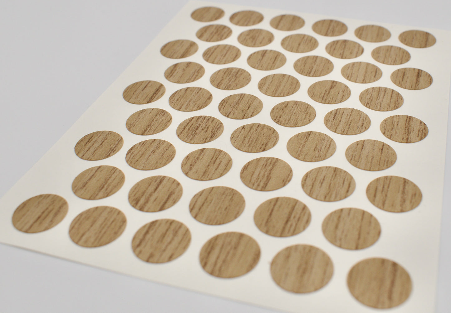 Tece Self Adhesive Screw Hole Cover Caps 14mm - 50 Caps - Natural Pacific Walnut (H3700 ST10)