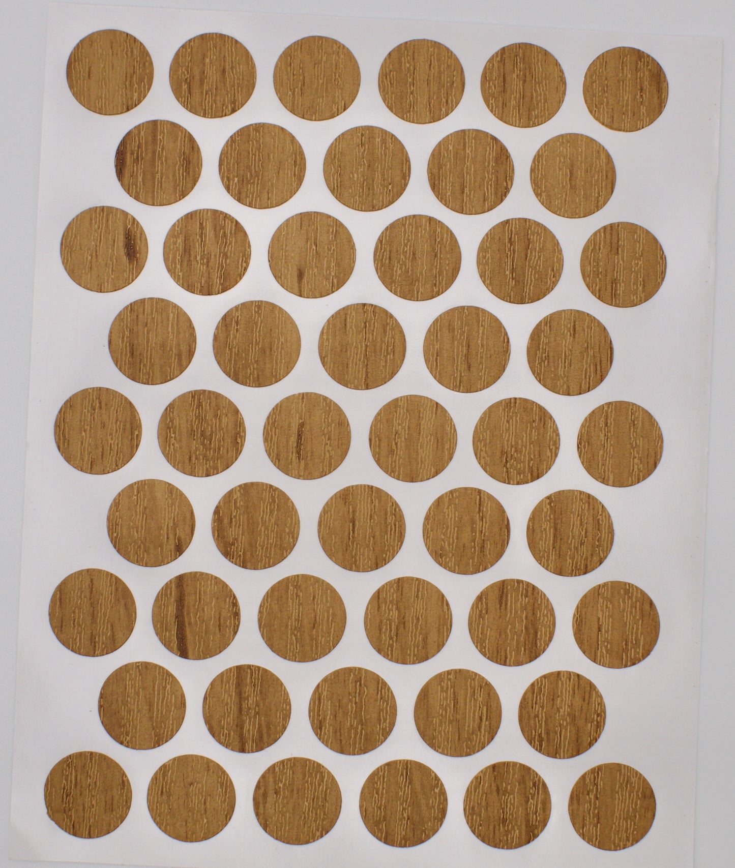 Tece Self Adhesive Screw Hole Cover Caps 14mm - 50 Caps - Winchester Oak (H1381 ST12)