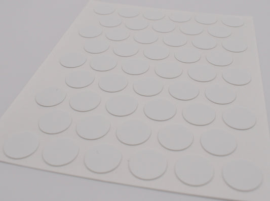 Tece Self Adhesive Screw Hole Cover Caps 14mm - 50 Caps - White (W1000 PM)