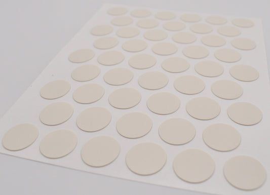 Tece Self Adhesive Screw Hole Cover Caps 14mm - 50 Caps - Alabaster (U104 ST2)