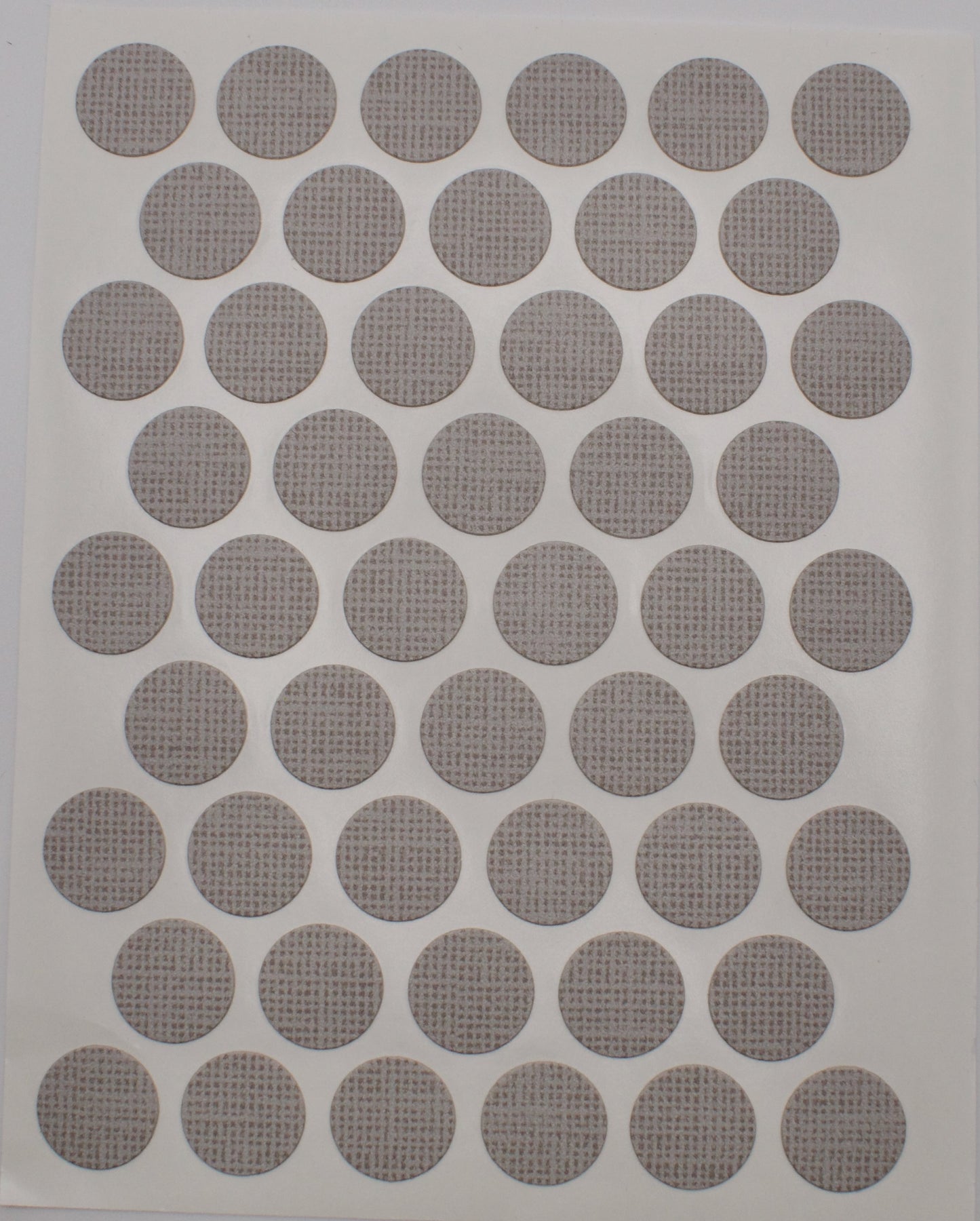 Tece Self Adhesive Screw Hole Cover Caps 14mm - 50 Caps - Grey Linen (F426 ST10)