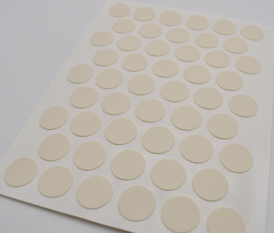 Tece Self Adhesive Screw Hole Cover Caps 14mm - 50 Caps - Vanilla Yellow (U108 ST9)