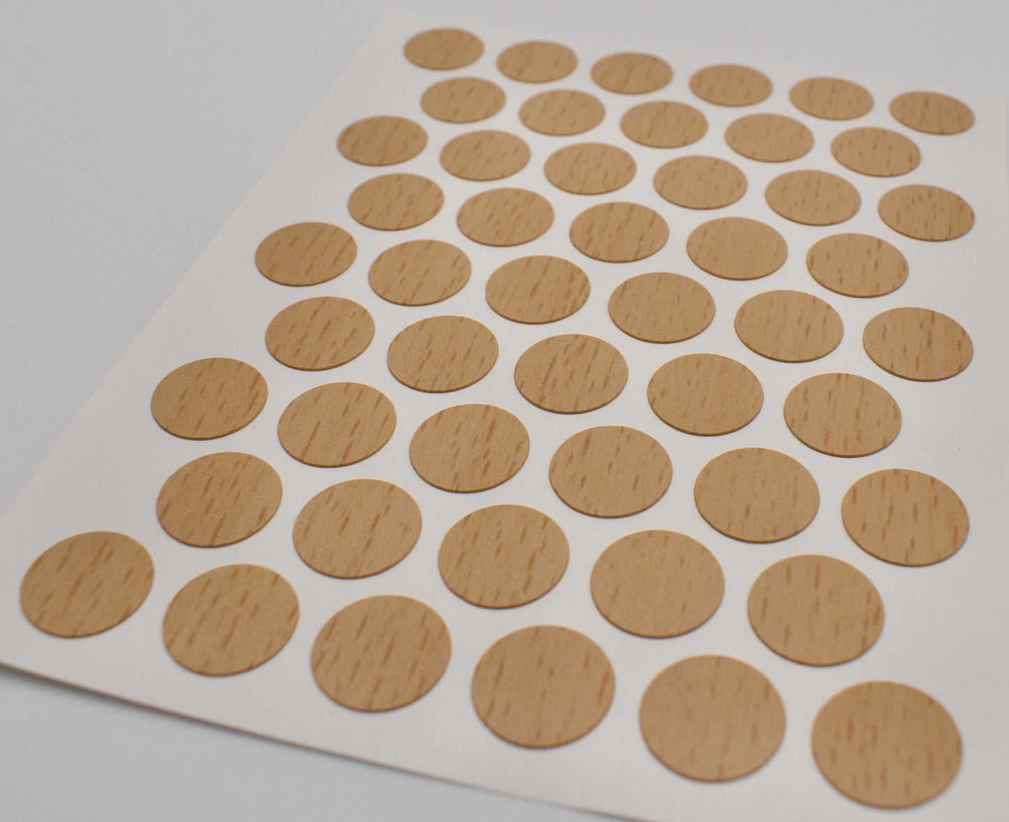 Tece Self Adhesive Screw Hole Cover Caps 14mm - 50 Caps - Ellmau Beech (H1582 ST15)